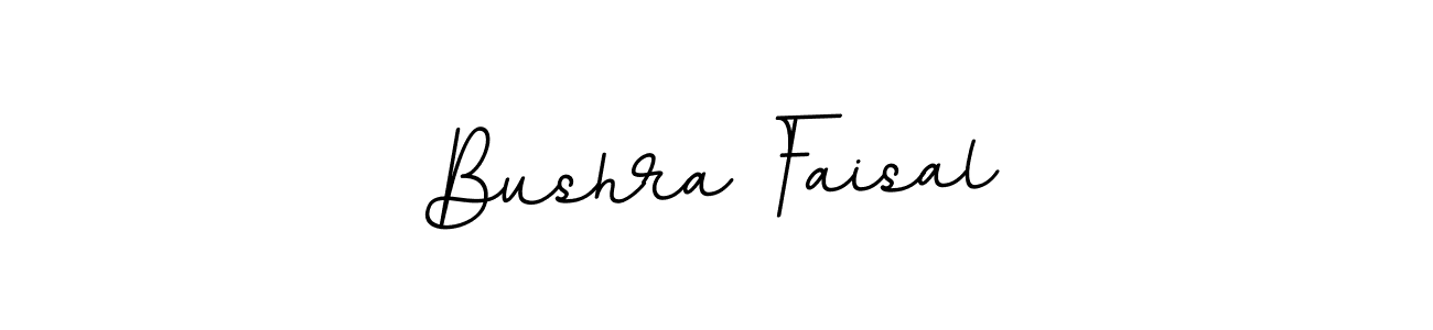 Bushra Faisal stylish signature style. Best Handwritten Sign (BallpointsItalic-DORy9) for my name. Handwritten Signature Collection Ideas for my name Bushra Faisal. Bushra Faisal signature style 11 images and pictures png