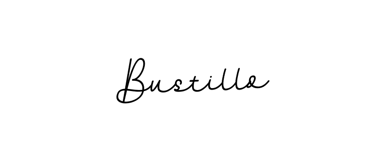 Design your own signature with our free online signature maker. With this signature software, you can create a handwritten (BallpointsItalic-DORy9) signature for name Bustillo. Bustillo signature style 11 images and pictures png