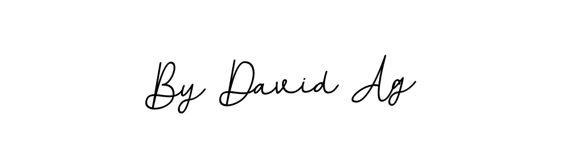 You should practise on your own different ways (BallpointsItalic-DORy9) to write your name (By David Ag) in signature. don't let someone else do it for you. By David Ag signature style 11 images and pictures png