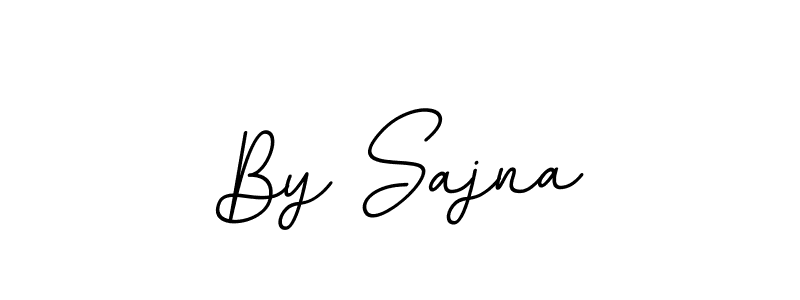 Create a beautiful signature design for name By Sajna. With this signature (BallpointsItalic-DORy9) fonts, you can make a handwritten signature for free. By Sajna signature style 11 images and pictures png