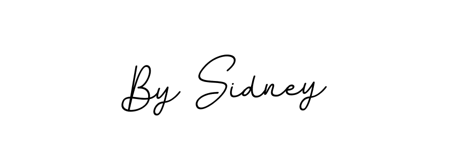 Design your own signature with our free online signature maker. With this signature software, you can create a handwritten (BallpointsItalic-DORy9) signature for name By Sidney. By Sidney signature style 11 images and pictures png