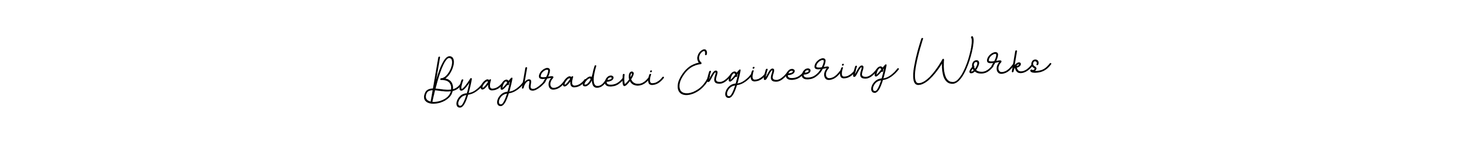 Design your own signature with our free online signature maker. With this signature software, you can create a handwritten (BallpointsItalic-DORy9) signature for name Byaghradevi Engineering Works. Byaghradevi Engineering Works signature style 11 images and pictures png