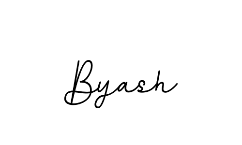 How to make Byash name signature. Use BallpointsItalic-DORy9 style for creating short signs online. This is the latest handwritten sign. Byash signature style 11 images and pictures png