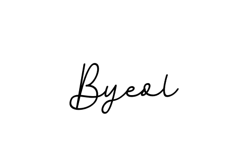 Create a beautiful signature design for name Byeol. With this signature (BallpointsItalic-DORy9) fonts, you can make a handwritten signature for free. Byeol signature style 11 images and pictures png