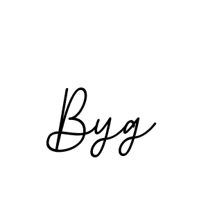 Use a signature maker to create a handwritten signature online. With this signature software, you can design (BallpointsItalic-DORy9) your own signature for name Byg. Byg signature style 11 images and pictures png