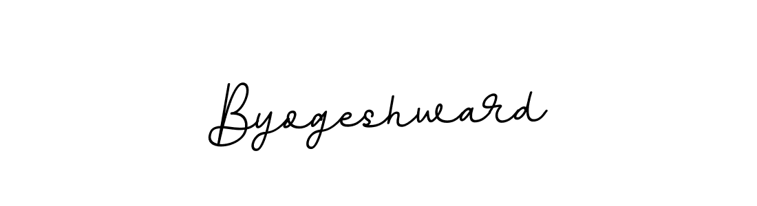 How to make Byogeshward name signature. Use BallpointsItalic-DORy9 style for creating short signs online. This is the latest handwritten sign. Byogeshward signature style 11 images and pictures png
