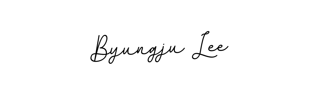 You should practise on your own different ways (BallpointsItalic-DORy9) to write your name (Byungju Lee) in signature. don't let someone else do it for you. Byungju Lee signature style 11 images and pictures png