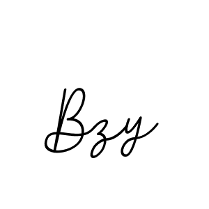 Design your own signature with our free online signature maker. With this signature software, you can create a handwritten (BallpointsItalic-DORy9) signature for name Bzy. Bzy signature style 11 images and pictures png