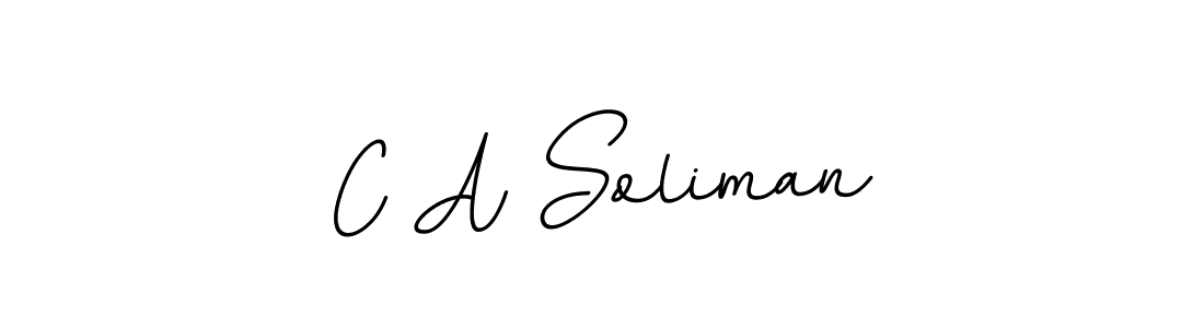 It looks lik you need a new signature style for name C A Soliman. Design unique handwritten (BallpointsItalic-DORy9) signature with our free signature maker in just a few clicks. C A Soliman signature style 11 images and pictures png