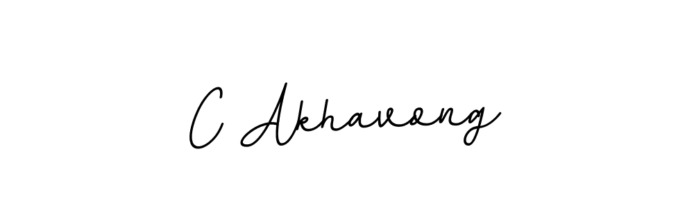 Make a beautiful signature design for name C Akhavong. With this signature (BallpointsItalic-DORy9) style, you can create a handwritten signature for free. C Akhavong signature style 11 images and pictures png