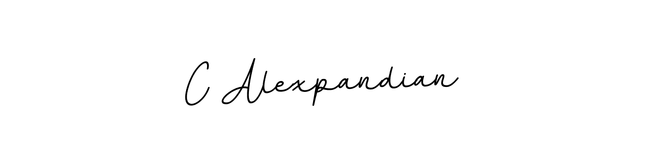 You should practise on your own different ways (BallpointsItalic-DORy9) to write your name (C Alexpandian) in signature. don't let someone else do it for you. C Alexpandian signature style 11 images and pictures png