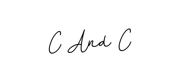 It looks lik you need a new signature style for name C And C. Design unique handwritten (BallpointsItalic-DORy9) signature with our free signature maker in just a few clicks. C And C signature style 11 images and pictures png