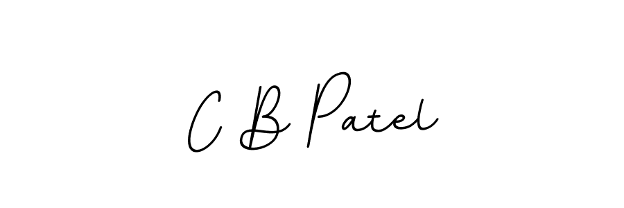 Make a beautiful signature design for name C B Patel. With this signature (BallpointsItalic-DORy9) style, you can create a handwritten signature for free. C B Patel signature style 11 images and pictures png