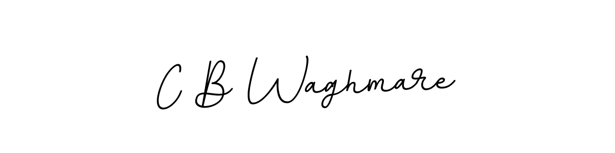 How to make C B Waghmare name signature. Use BallpointsItalic-DORy9 style for creating short signs online. This is the latest handwritten sign. C B Waghmare signature style 11 images and pictures png