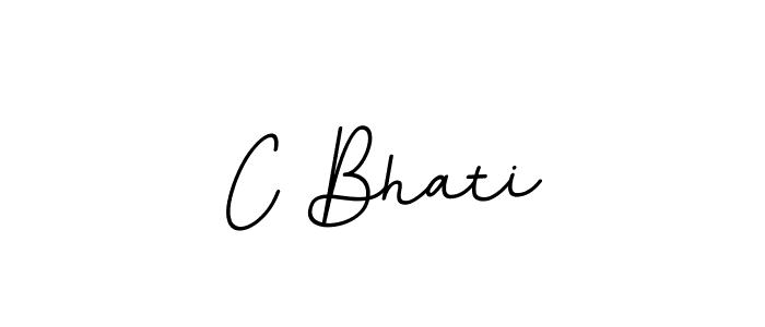 The best way (BallpointsItalic-DORy9) to make a short signature is to pick only two or three words in your name. The name C Bhati include a total of six letters. For converting this name. C Bhati signature style 11 images and pictures png