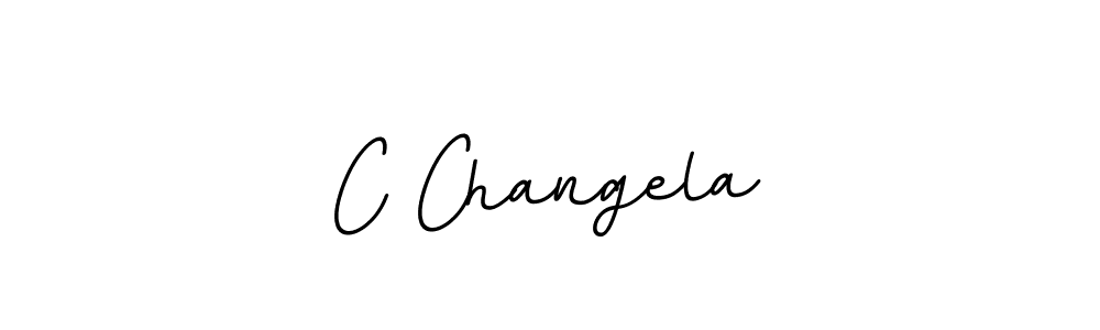 Make a beautiful signature design for name C Changela. With this signature (BallpointsItalic-DORy9) style, you can create a handwritten signature for free. C Changela signature style 11 images and pictures png