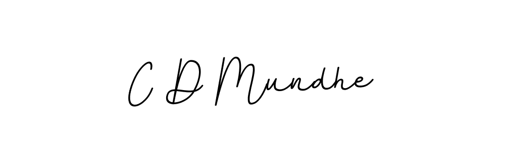 Create a beautiful signature design for name C D Mundhe. With this signature (BallpointsItalic-DORy9) fonts, you can make a handwritten signature for free. C D Mundhe signature style 11 images and pictures png