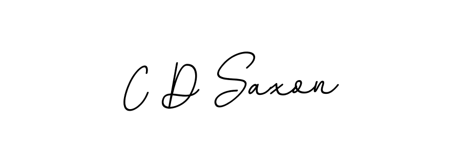 How to make C D Saxon name signature. Use BallpointsItalic-DORy9 style for creating short signs online. This is the latest handwritten sign. C D Saxon signature style 11 images and pictures png