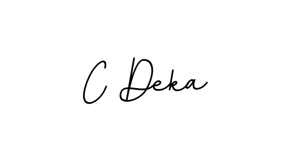 You should practise on your own different ways (BallpointsItalic-DORy9) to write your name (C Deka) in signature. don't let someone else do it for you. C Deka signature style 11 images and pictures png