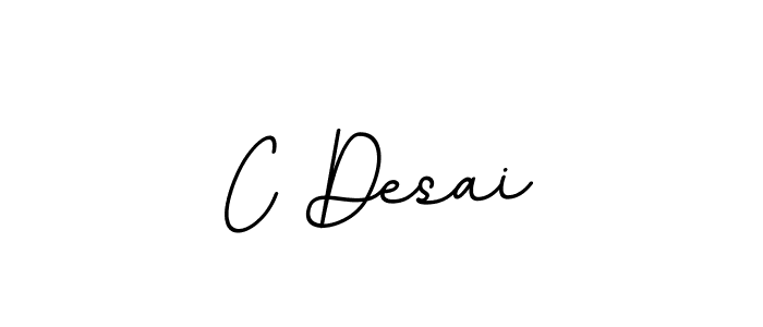 The best way (BallpointsItalic-DORy9) to make a short signature is to pick only two or three words in your name. The name C Desai include a total of six letters. For converting this name. C Desai signature style 11 images and pictures png