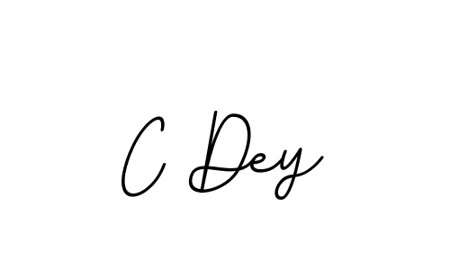 Design your own signature with our free online signature maker. With this signature software, you can create a handwritten (BallpointsItalic-DORy9) signature for name C Dey. C Dey signature style 11 images and pictures png