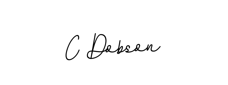 Design your own signature with our free online signature maker. With this signature software, you can create a handwritten (BallpointsItalic-DORy9) signature for name C Dobson. C Dobson signature style 11 images and pictures png