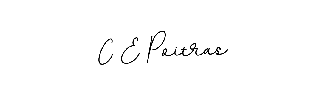 The best way (BallpointsItalic-DORy9) to make a short signature is to pick only two or three words in your name. The name C E Poitras include a total of six letters. For converting this name. C E Poitras signature style 11 images and pictures png