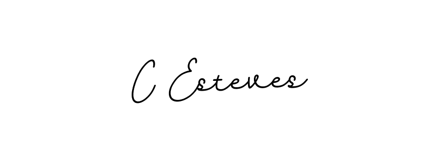 Make a beautiful signature design for name C Esteves. With this signature (BallpointsItalic-DORy9) style, you can create a handwritten signature for free. C Esteves signature style 11 images and pictures png