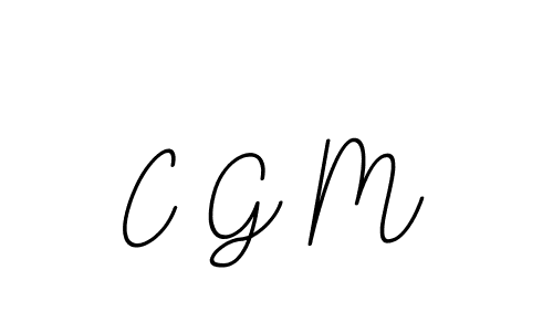 Make a beautiful signature design for name C G M. With this signature (BallpointsItalic-DORy9) style, you can create a handwritten signature for free. C G M signature style 11 images and pictures png