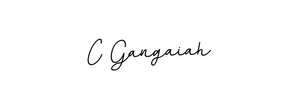 Make a beautiful signature design for name C Gangaiah. With this signature (BallpointsItalic-DORy9) style, you can create a handwritten signature for free. C Gangaiah signature style 11 images and pictures png