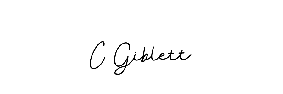 Design your own signature with our free online signature maker. With this signature software, you can create a handwritten (BallpointsItalic-DORy9) signature for name C Giblett. C Giblett signature style 11 images and pictures png