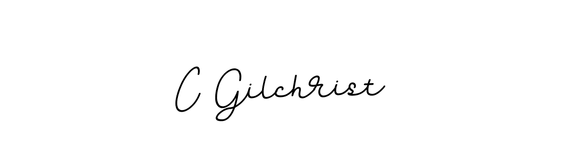 Design your own signature with our free online signature maker. With this signature software, you can create a handwritten (BallpointsItalic-DORy9) signature for name C Gilchrist. C Gilchrist signature style 11 images and pictures png