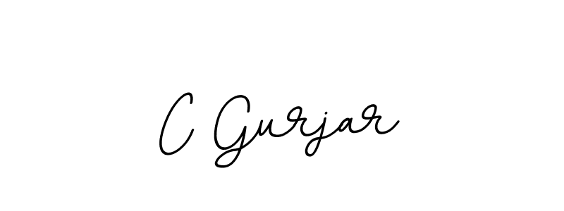 How to make C Gurjar name signature. Use BallpointsItalic-DORy9 style for creating short signs online. This is the latest handwritten sign. C Gurjar signature style 11 images and pictures png