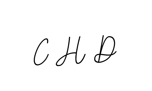 Design your own signature with our free online signature maker. With this signature software, you can create a handwritten (BallpointsItalic-DORy9) signature for name C H D. C H D signature style 11 images and pictures png