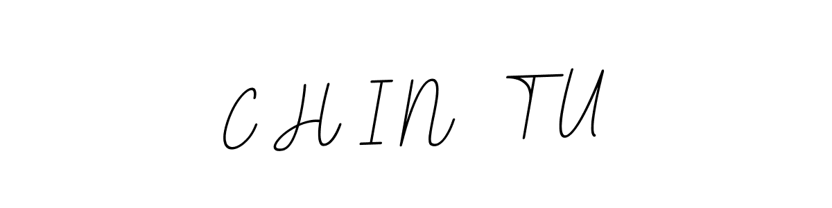 This is the best signature style for the C H I N  T U name. Also you like these signature font (BallpointsItalic-DORy9). Mix name signature. C H I N  T U signature style 11 images and pictures png