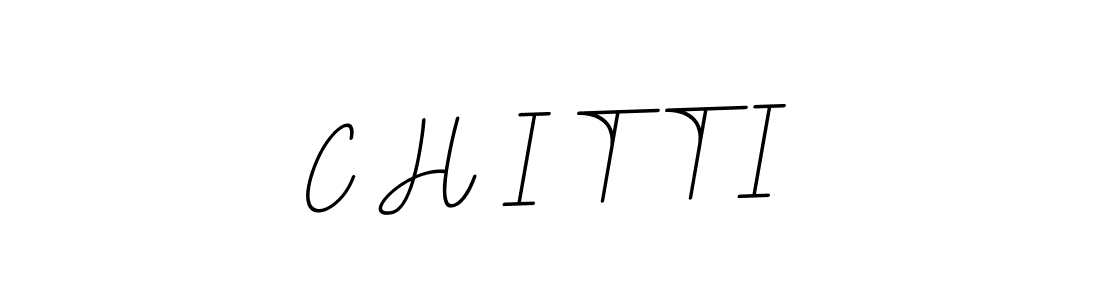 This is the best signature style for the C H I T T I name. Also you like these signature font (BallpointsItalic-DORy9). Mix name signature. C H I T T I signature style 11 images and pictures png