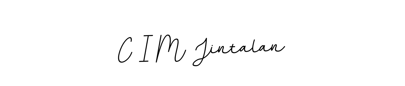 Create a beautiful signature design for name C I M Jintalan. With this signature (BallpointsItalic-DORy9) fonts, you can make a handwritten signature for free. C I M Jintalan signature style 11 images and pictures png