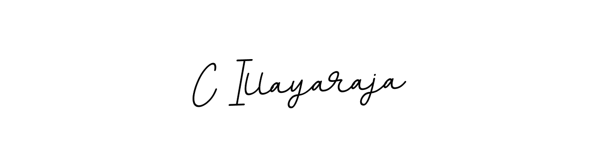 Use a signature maker to create a handwritten signature online. With this signature software, you can design (BallpointsItalic-DORy9) your own signature for name C Illayaraja. C Illayaraja signature style 11 images and pictures png