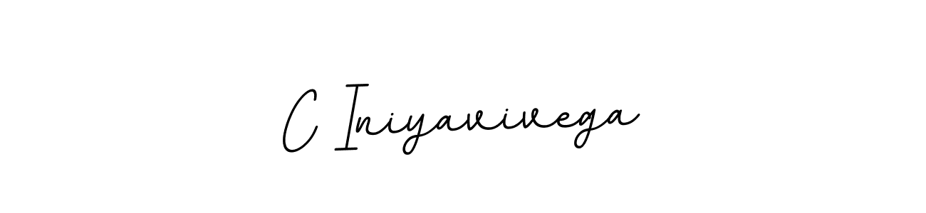 Create a beautiful signature design for name C Iniyavivega. With this signature (BallpointsItalic-DORy9) fonts, you can make a handwritten signature for free. C Iniyavivega signature style 11 images and pictures png