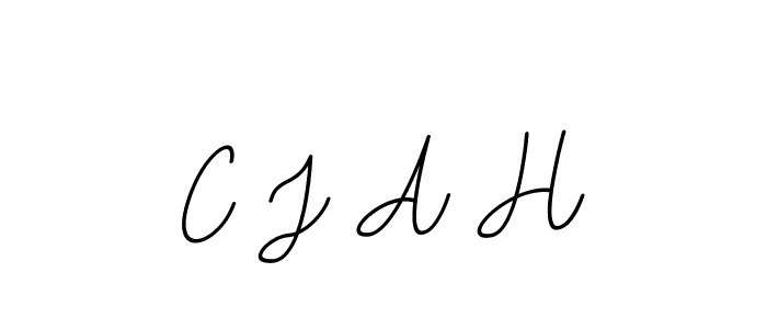 It looks lik you need a new signature style for name C J A H. Design unique handwritten (BallpointsItalic-DORy9) signature with our free signature maker in just a few clicks. C J A H signature style 11 images and pictures png