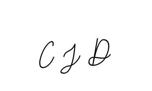 Create a beautiful signature design for name C J D. With this signature (BallpointsItalic-DORy9) fonts, you can make a handwritten signature for free. C J D signature style 11 images and pictures png