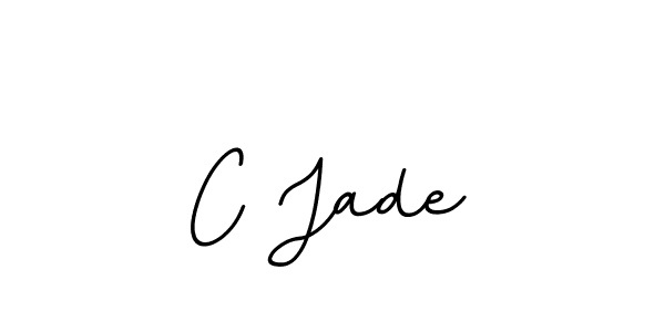 if you are searching for the best signature style for your name C Jade. so please give up your signature search. here we have designed multiple signature styles  using BallpointsItalic-DORy9. C Jade signature style 11 images and pictures png