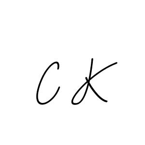 Design your own signature with our free online signature maker. With this signature software, you can create a handwritten (BallpointsItalic-DORy9) signature for name C K. C K signature style 11 images and pictures png