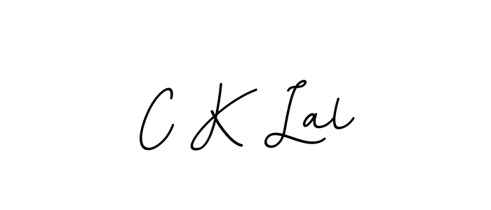 Create a beautiful signature design for name C K Lal. With this signature (BallpointsItalic-DORy9) fonts, you can make a handwritten signature for free. C K Lal signature style 11 images and pictures png