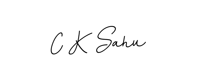 You should practise on your own different ways (BallpointsItalic-DORy9) to write your name (C K Sahu) in signature. don't let someone else do it for you. C K Sahu signature style 11 images and pictures png