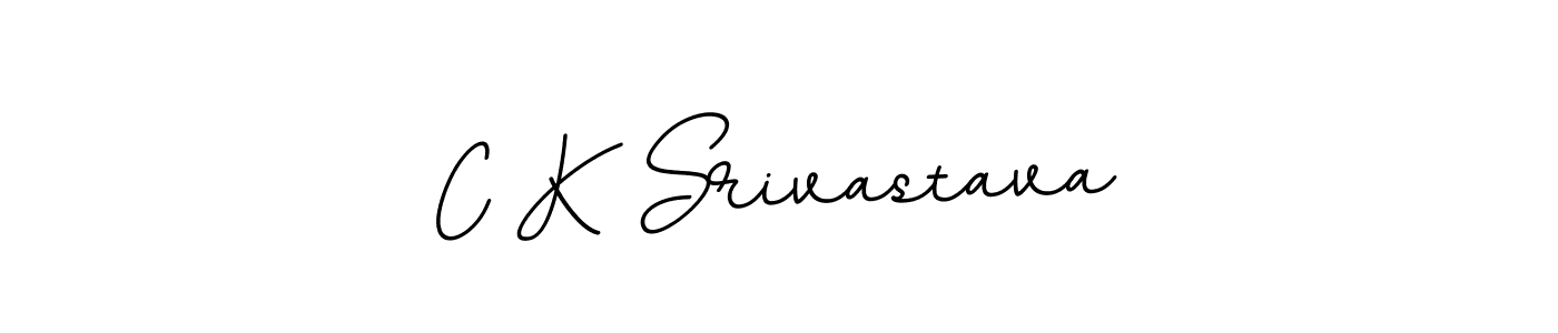 You should practise on your own different ways (BallpointsItalic-DORy9) to write your name (C K Srivastava) in signature. don't let someone else do it for you. C K Srivastava signature style 11 images and pictures png