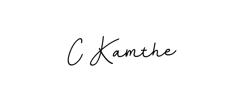 Make a beautiful signature design for name C Kamthe. With this signature (BallpointsItalic-DORy9) style, you can create a handwritten signature for free. C Kamthe signature style 11 images and pictures png