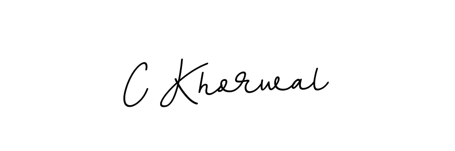 Design your own signature with our free online signature maker. With this signature software, you can create a handwritten (BallpointsItalic-DORy9) signature for name C Khorwal. C Khorwal signature style 11 images and pictures png