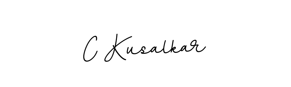 Create a beautiful signature design for name C Kusalkar. With this signature (BallpointsItalic-DORy9) fonts, you can make a handwritten signature for free. C Kusalkar signature style 11 images and pictures png