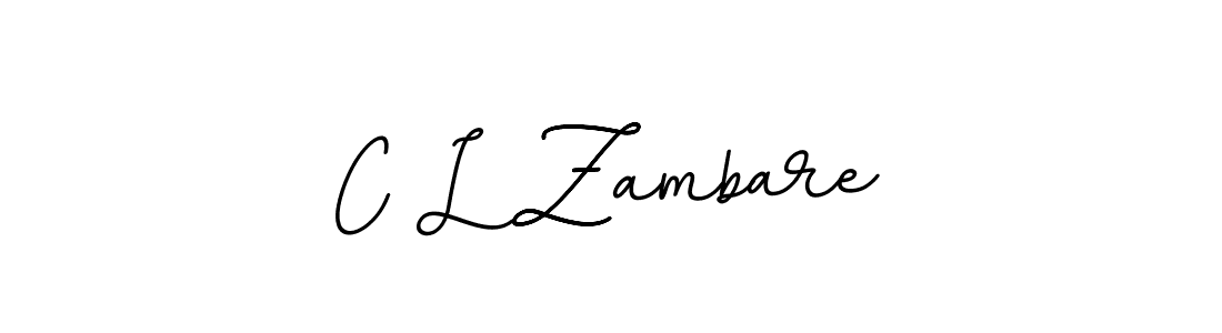 How to make C L Zambare signature? BallpointsItalic-DORy9 is a professional autograph style. Create handwritten signature for C L Zambare name. C L Zambare signature style 11 images and pictures png